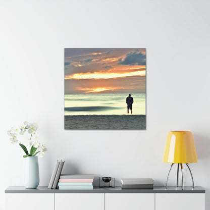 Sunset Solitude Art by [Artist Name] - Canvas