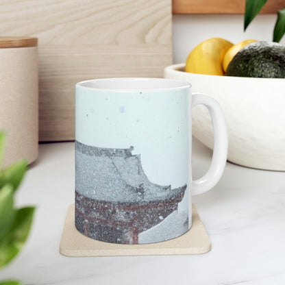 "Lost in the Blizzard: An Adventure in the Ancient Temple" - The Alien Ceramic Mug 11 oz