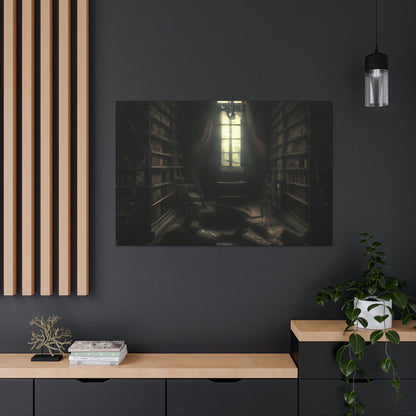 "La biblioteca secreta de las sombras" - The Alien Canva