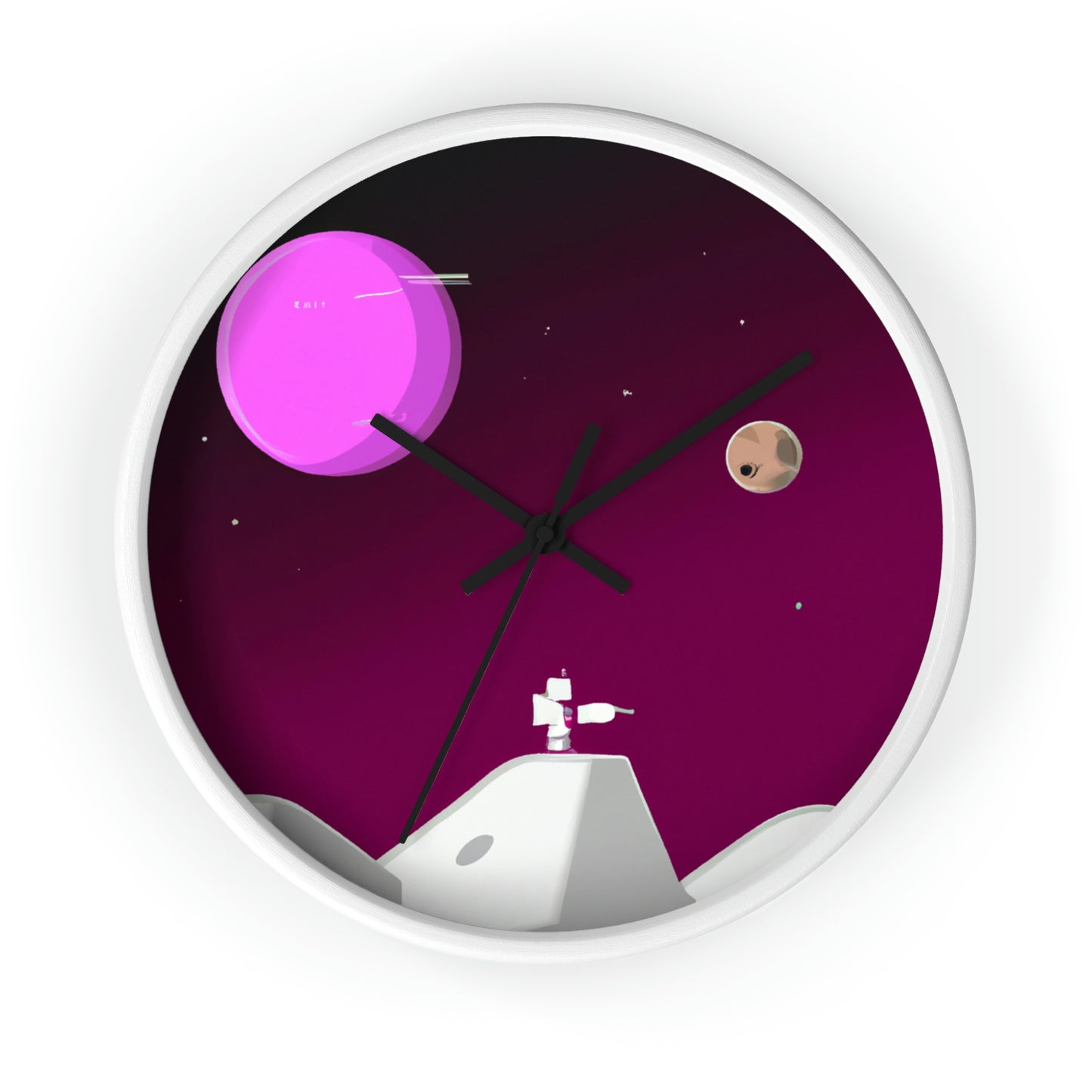 "A Moon Odyssey: Exploring Another World" - The Alien Wall Clock