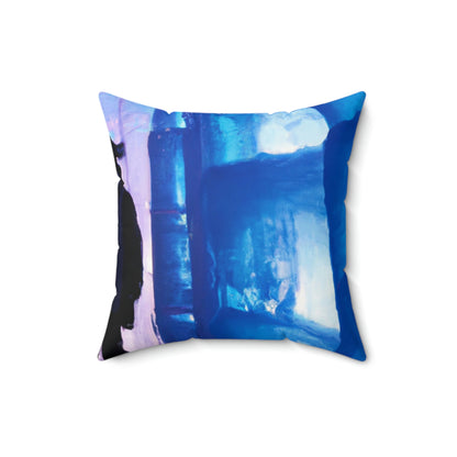 "Ein Labyrinth aus Eis und Schnee" - Das Alien Square Pillow