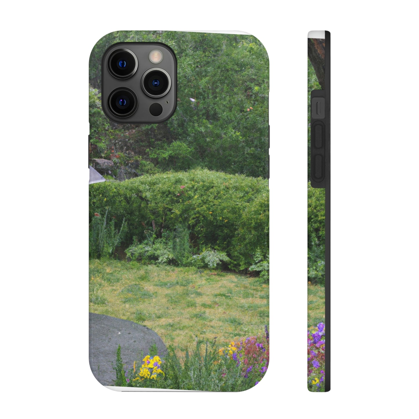 "Rainy Refuges: Uncovering the Fortune of a Garden Under an Umbrella" - The Alien Tough Phone Cases