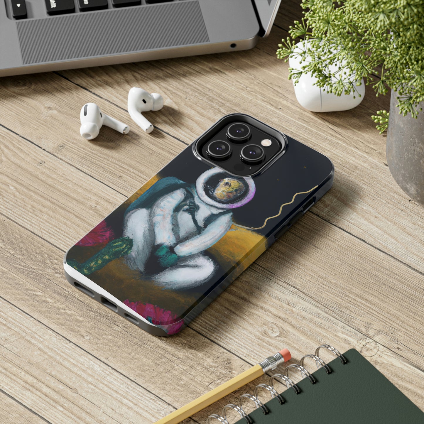 "Solo en la oscuridad: la supervivencia de un astronauta solitario" - The Alien Tough Phone Cases