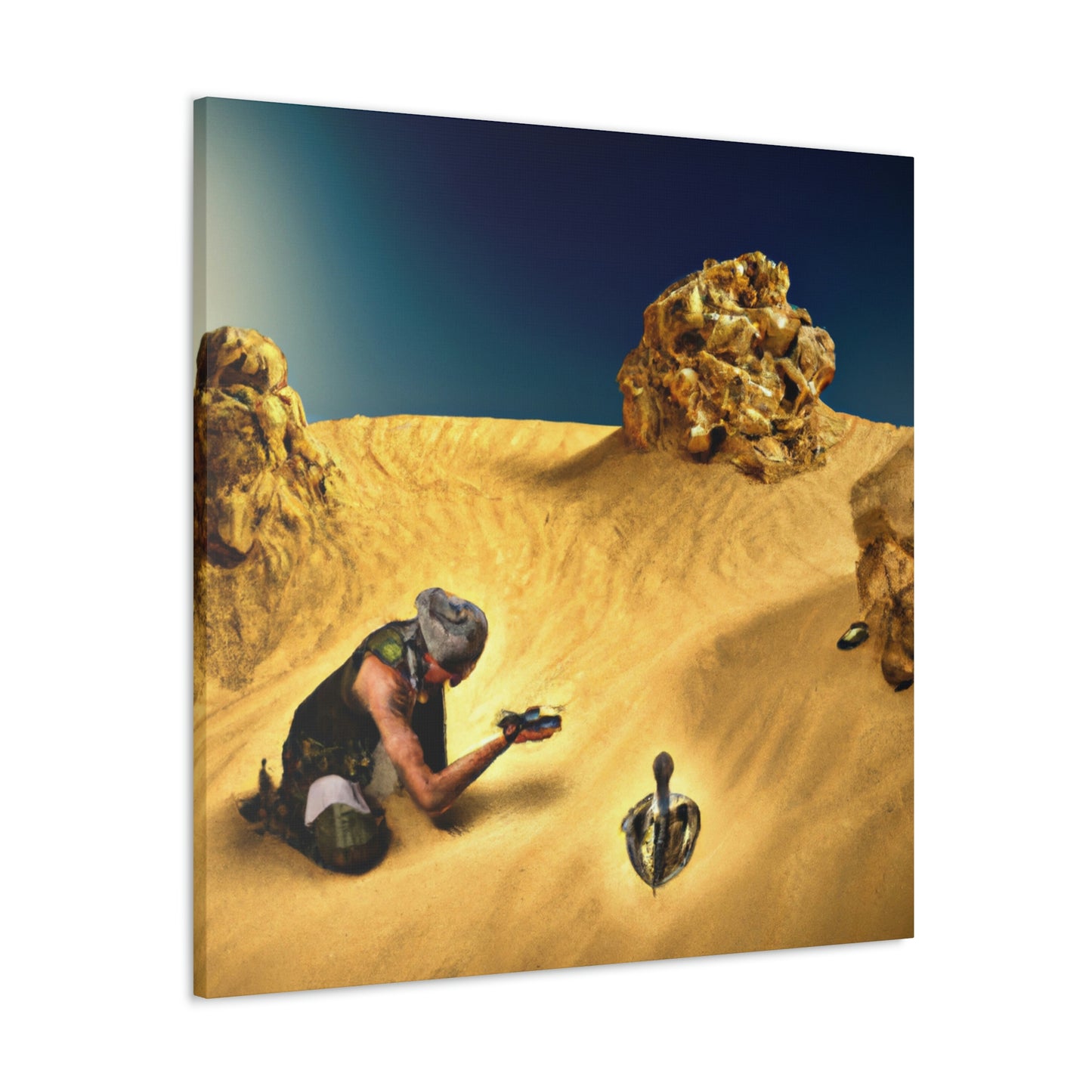 "Treasure Hunt in the Desert" - The Alien Canva