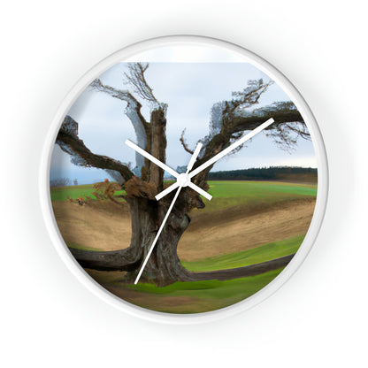 "A Shadow in the Meadow: The Last Standing Tree" - The Alien Wall Clock