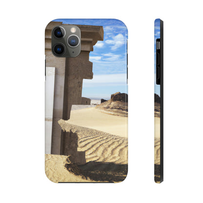 "Lost in the Sands: Discovering the Ancient Temple" - The Alien Tough Phone Cases