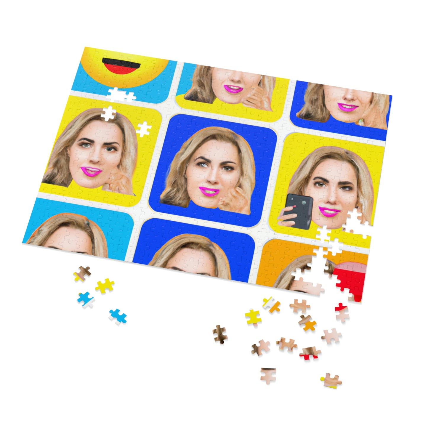 "Emoji-zing a Celebrity: A Pop Art Portrait" - Das Alien-Puzzle