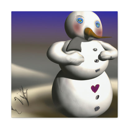 "Chilly But Hopeful: The Snowman's Quest For A Hug" - The Alien Canva