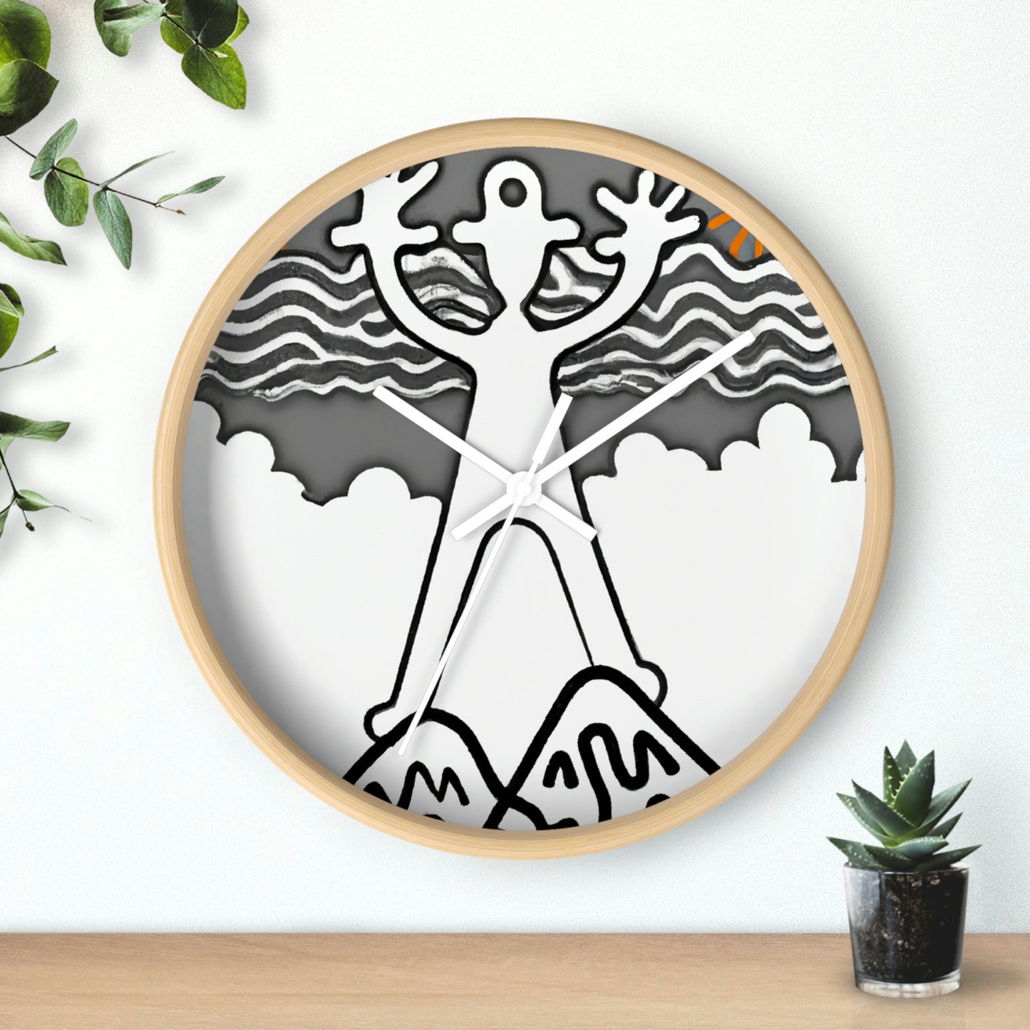 The Mystic Mist of the Mountain - The Alien Wall Clock