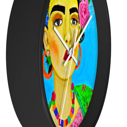 "Fierce and Free: A Frida Kahlo-Inspired Tribute to Mexican Women" - The Alien Wall Clock