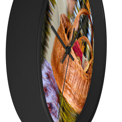 "Autumn Picnic in the Forest" - The Alien Wall Clock