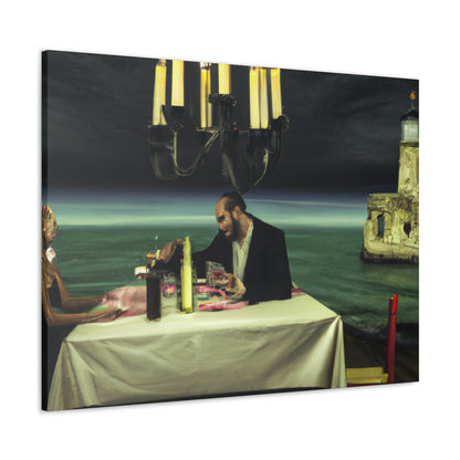 "A Beacon of Romance: An Intimate Candlelit Dinner in a Forgotten Lighthouse" - The Alien Canva