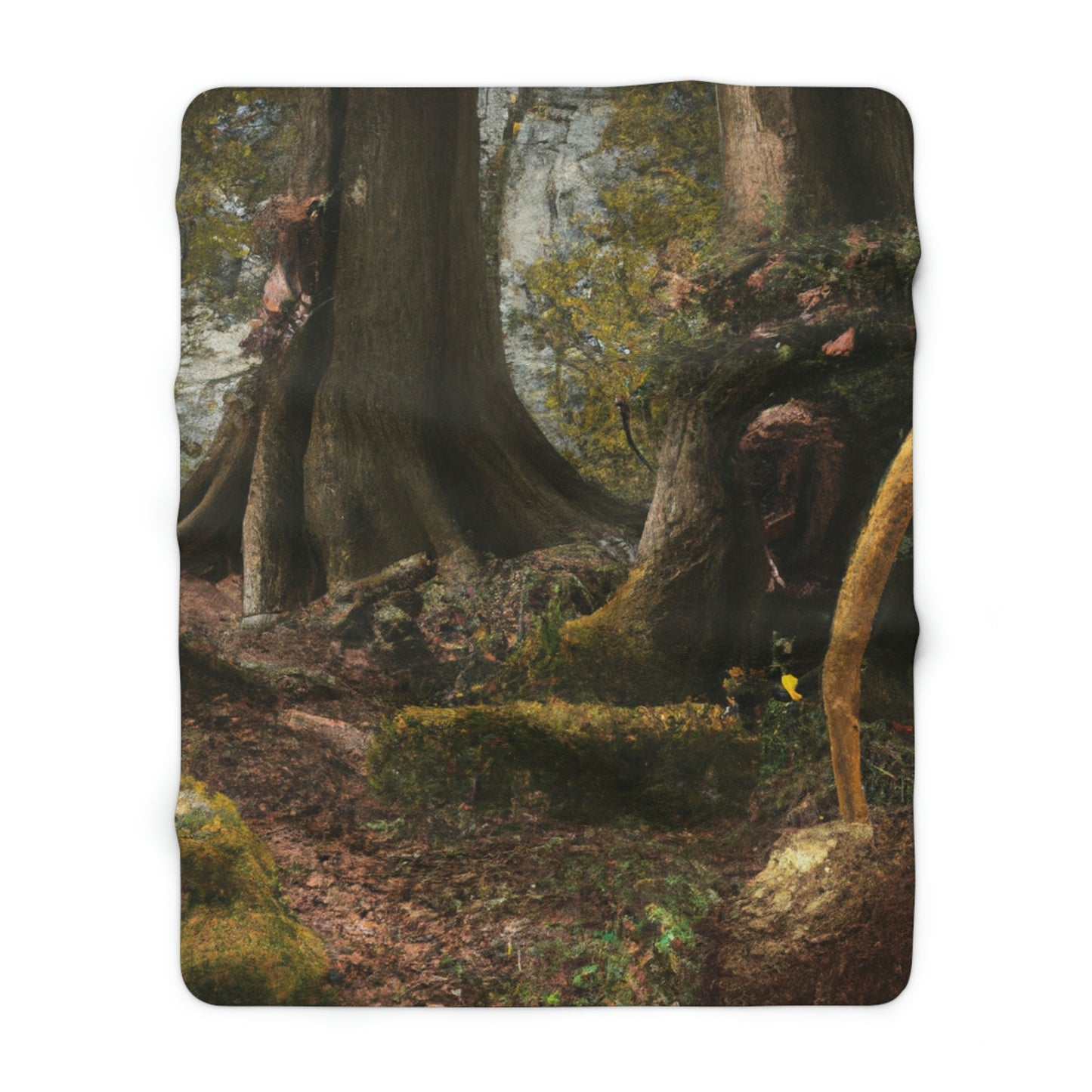 The Lost Secrets of the Forgotten Forest - The Alien Sherpa Fleece Blanket