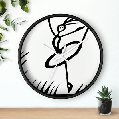 "Ballet on a Blade: A Ballerina's Spin" - The Alien Wall Clock