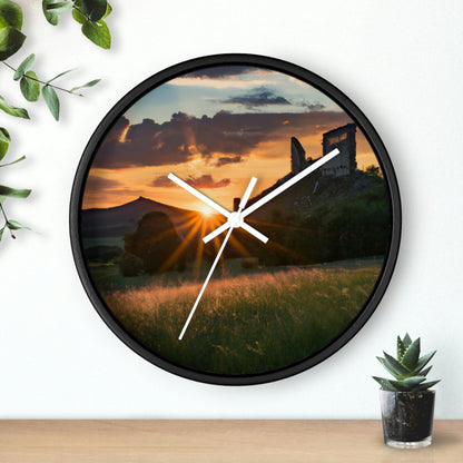 "Enchanted Evening at an Abandoned Castle" - The Alien Wall Clock