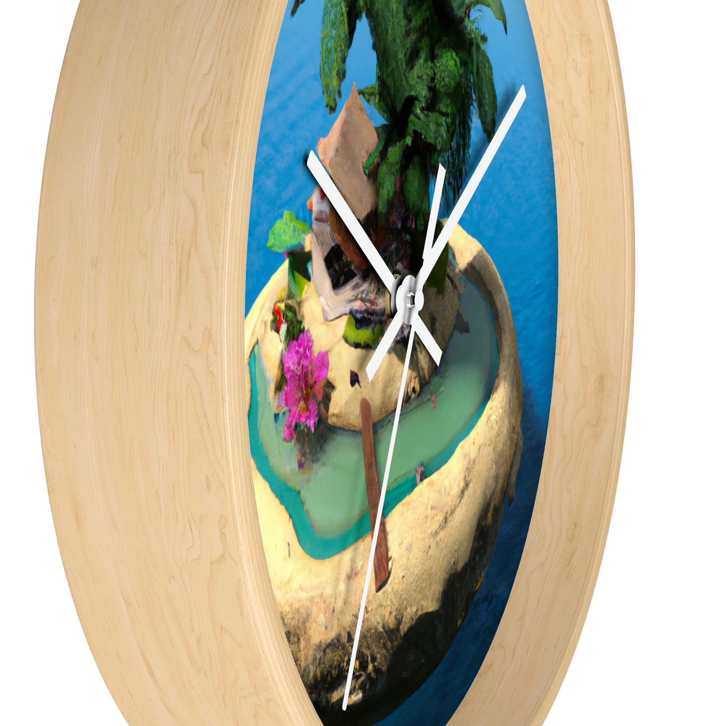 "Island Paradise in the Sky" - The Alien Wall Clock