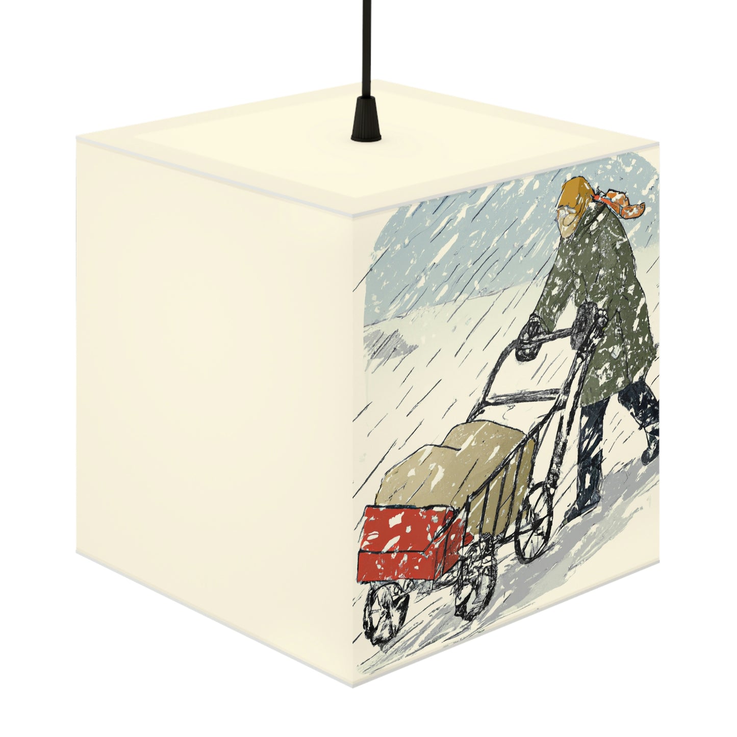 "Struggling Against the Snow" - The Alien Light Cube Lamp