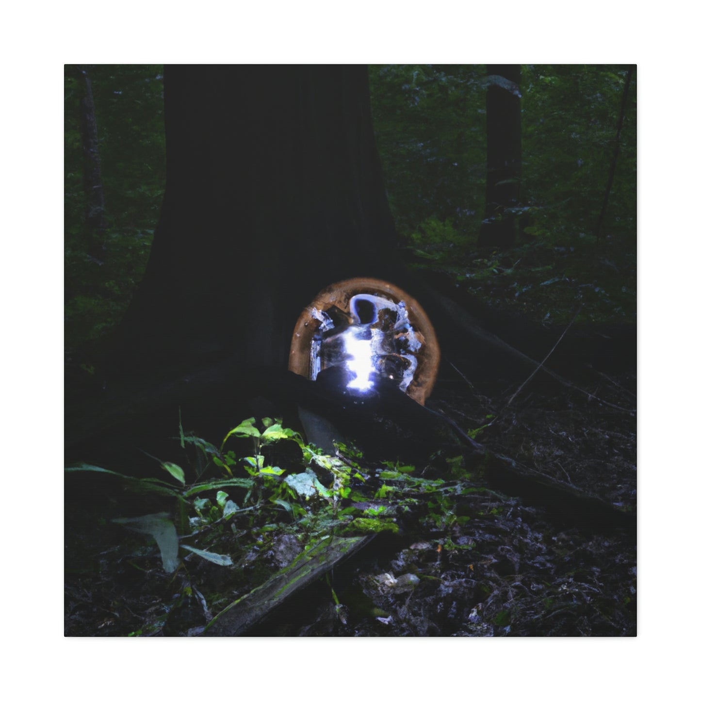 "The Mysterious Woods Power" - Die Alien-Canva