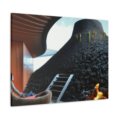 "Volcanic Home Design: Creating a Livable Space Inside a Volcano" - The Alien Canva