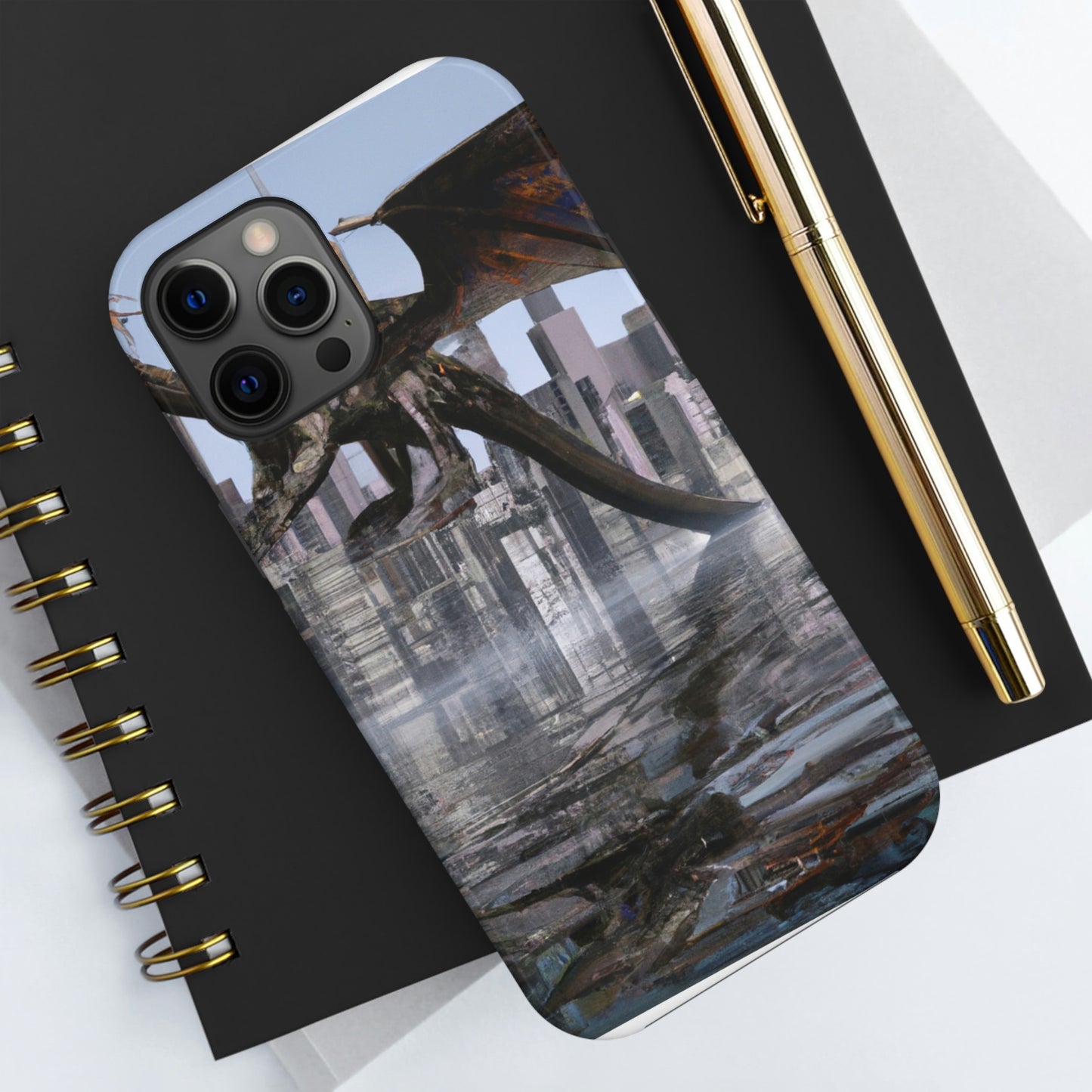 "Aufsteigend die Sintflut: Die hochfliegende Reise eines Drachen." - Die Alien Tough Phone Cases