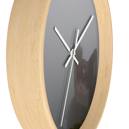 "The Forgotten Castle in the Eerie Mist" - The Alien Wall Clock