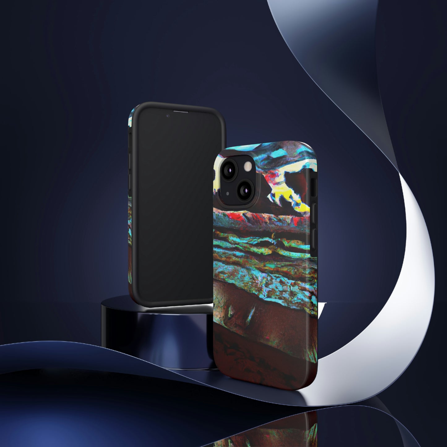 "Dusk at Sea: A Tempestuous Gathering" - The Alien Tough Phone Cases