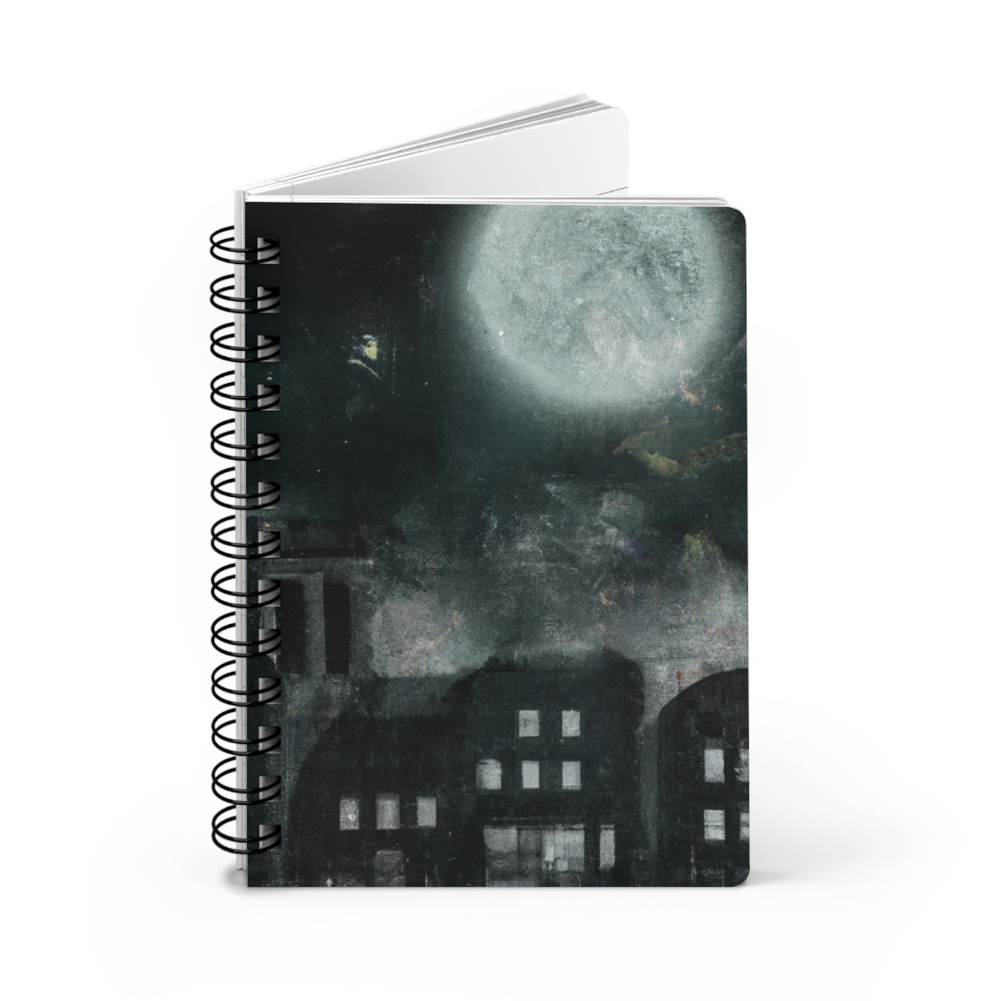 "Luminous Nocturne: A City Lit By Moonlight" - The Alien Spiral Bound Journal