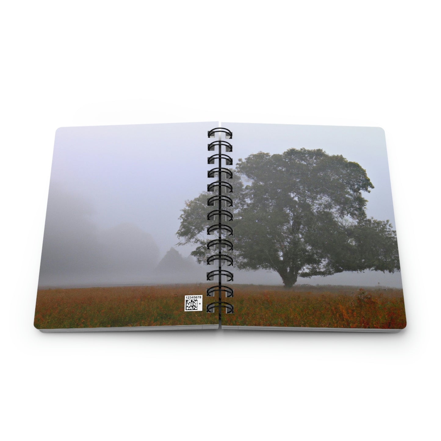 The Lonely Tree in the Foggy Meadow - The Alien Spiral Bound Journal