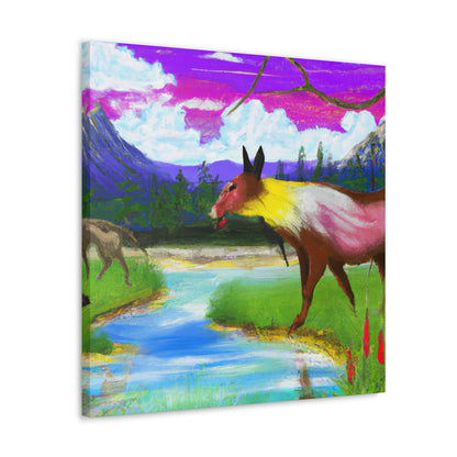 "Celebrating My Heritage: Painting Our Animals in Their Landscape" - Canvas