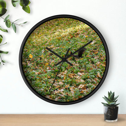 "The Final Harvest: The Squirrel's Desperate Search" - The Alien Wall Clock