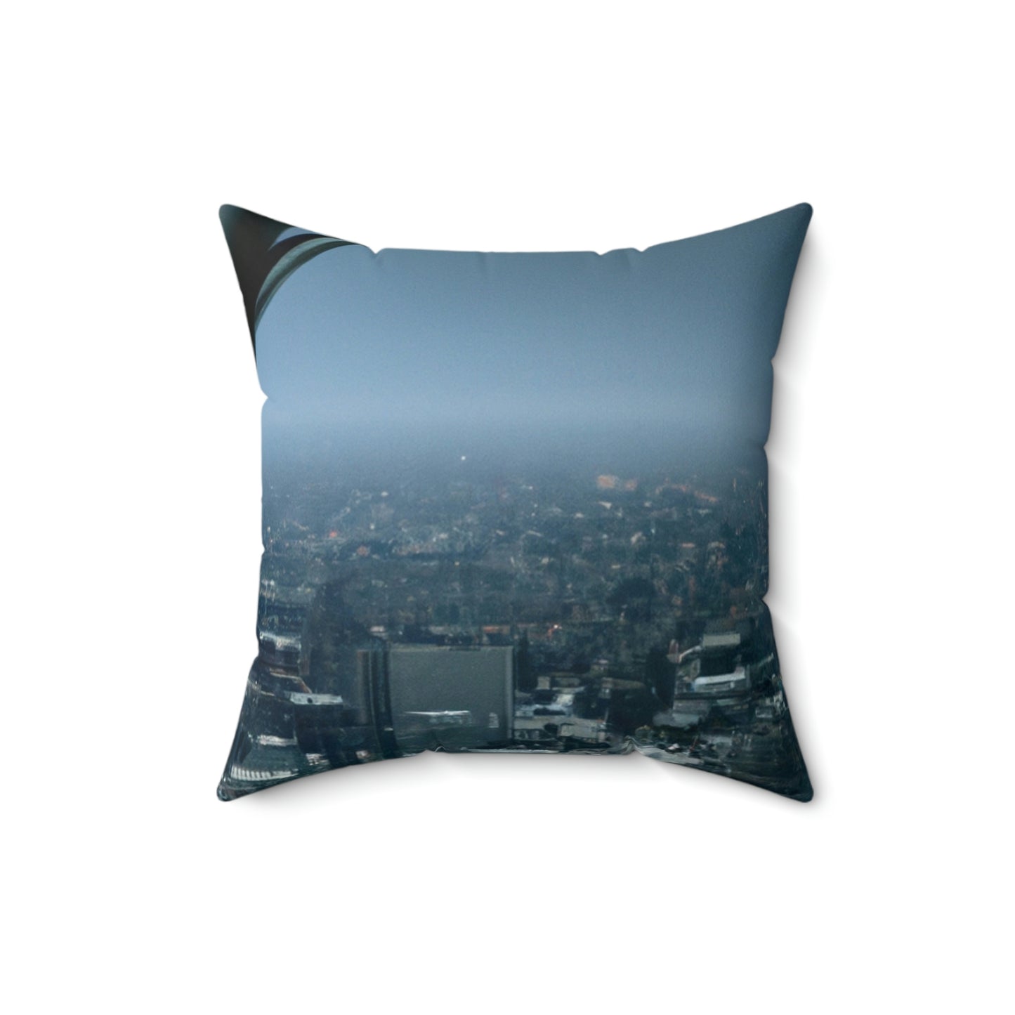 "A Distant Spark: An Alien's Search for Sanctuary in the City." - The Alien Square Pillow