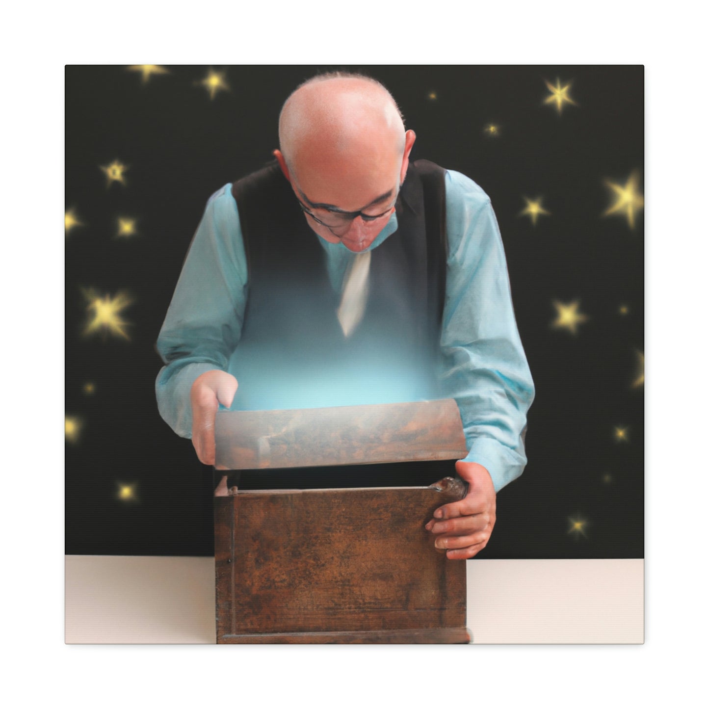 The Magic Box of the Elderly Man - The Alien Canva