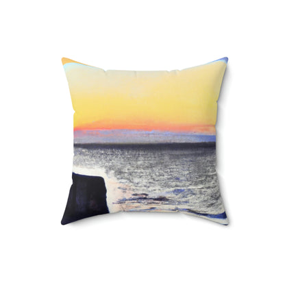 "Forlorn Horizon" - The Alien Square Pillow