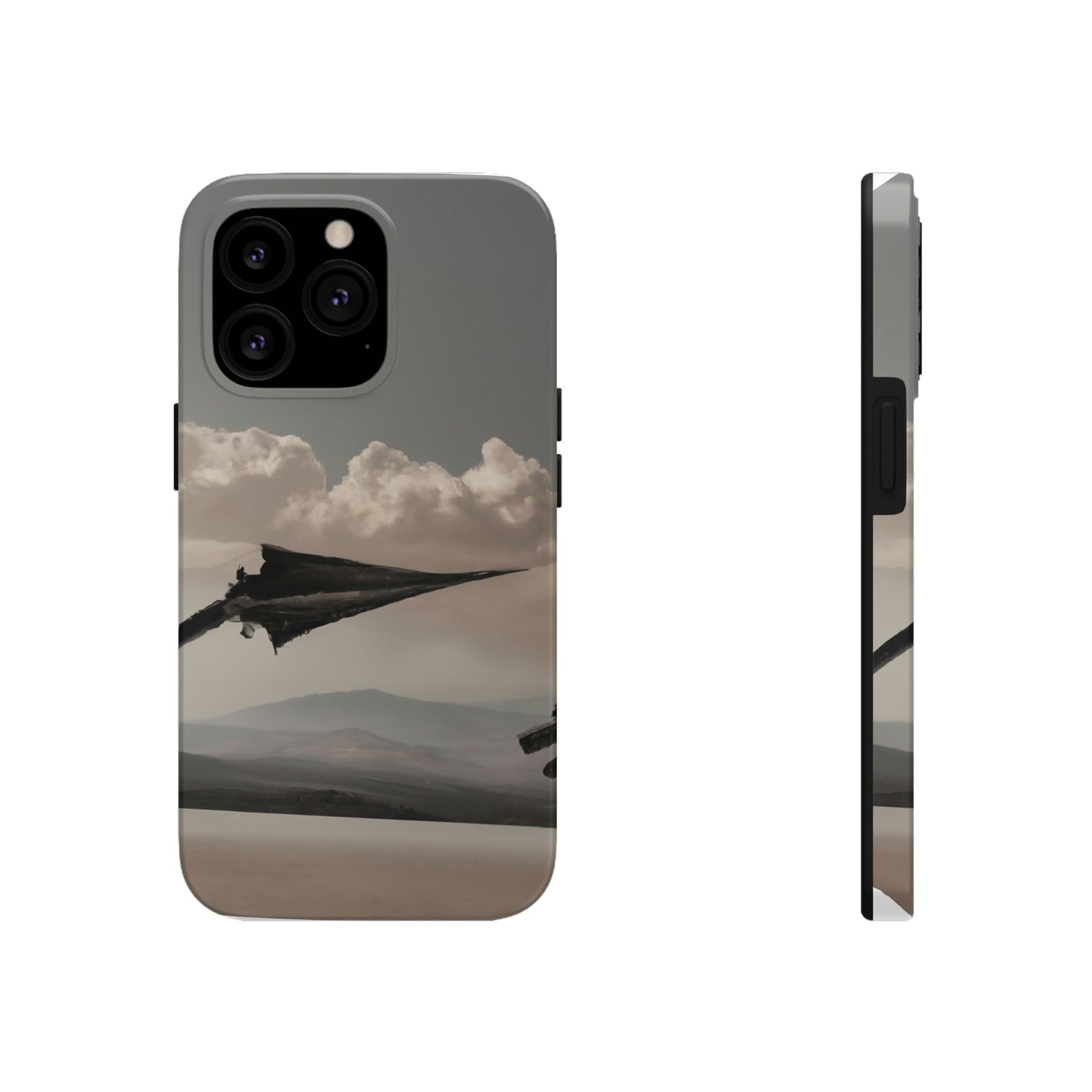 "A Warrior's Last Stand: The Battle Against the Metal Dragon" - Die Alien Tough Phone Cases