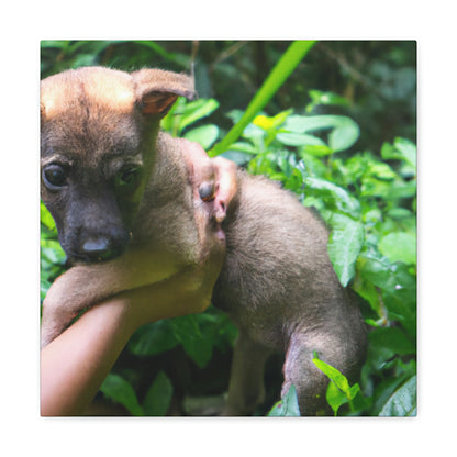 "Lost in the Woods: A Puppy's Rescue" - The Alien Canva