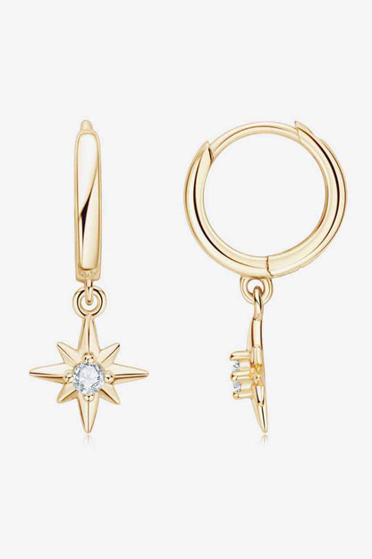 Moissanite Star Drop Earrings