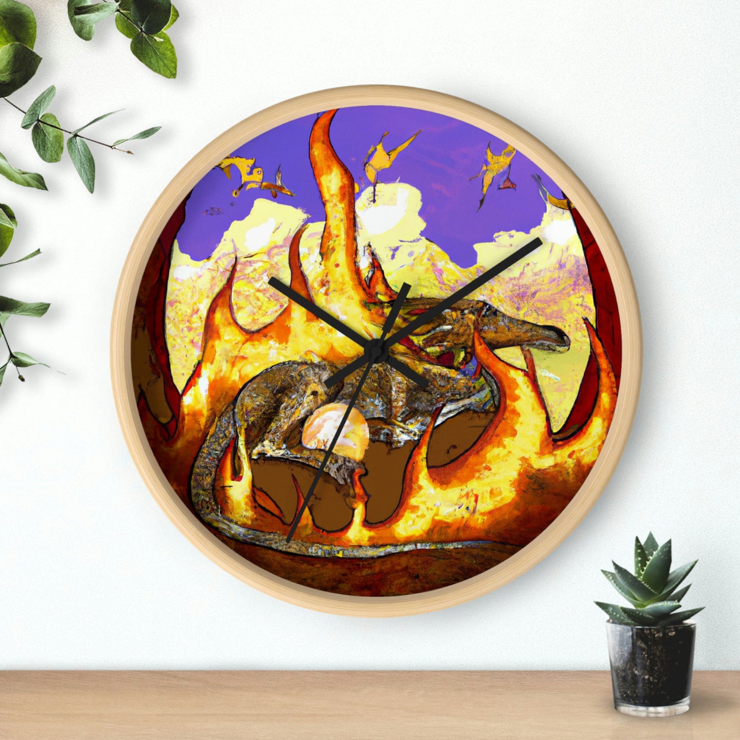 "A Slumbering Dragon in an Infernal Embrace" - The Alien Wall Clock