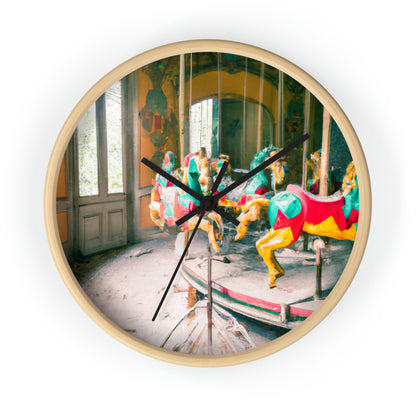 "The Carousel in the Haunted Mansion" - The Alien Wall Clock