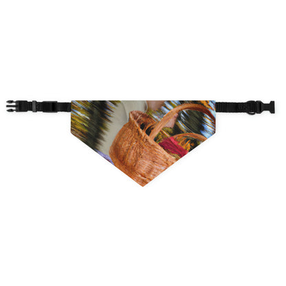 "Autumn Picnic in the Forest" - The Alien Pet Bandana Collar