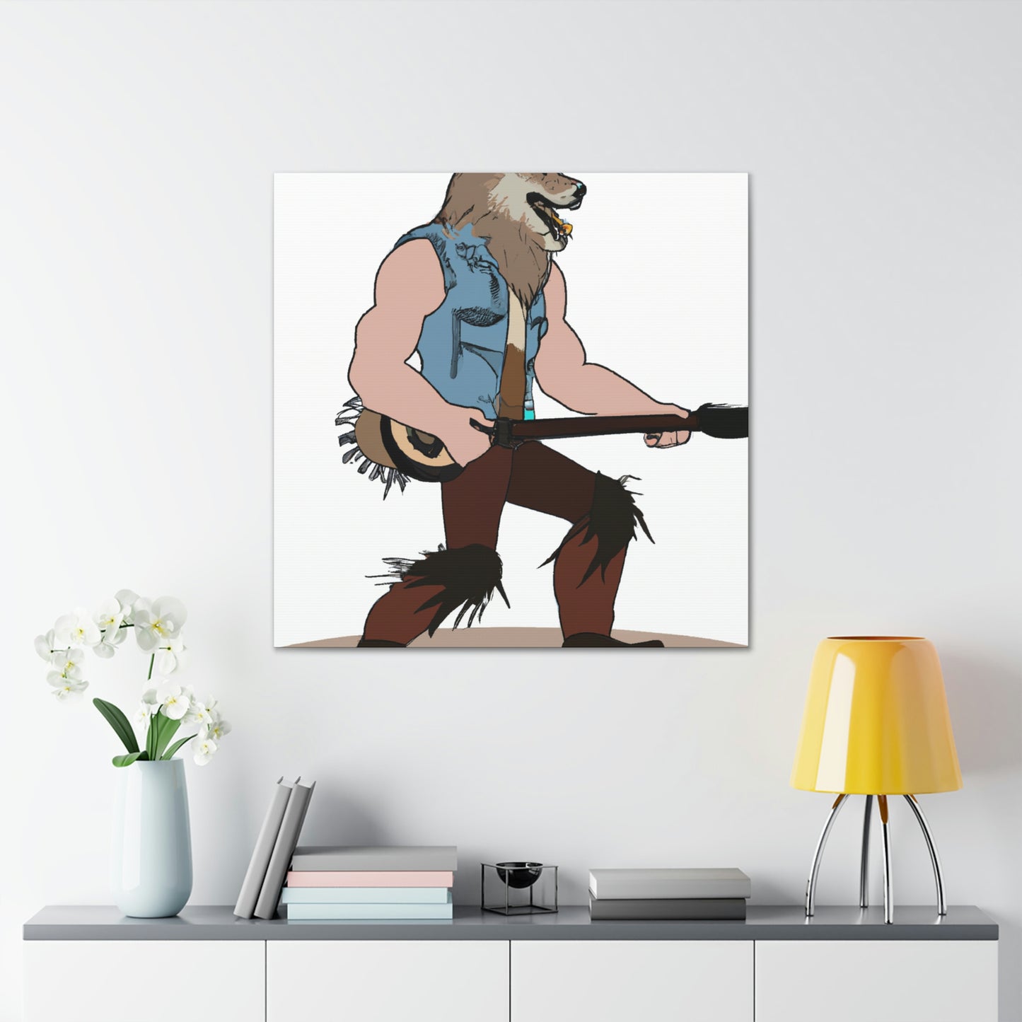 "Howling Highwayman: The Banjo-Playing Werewolf Biker" - The Alien Canva