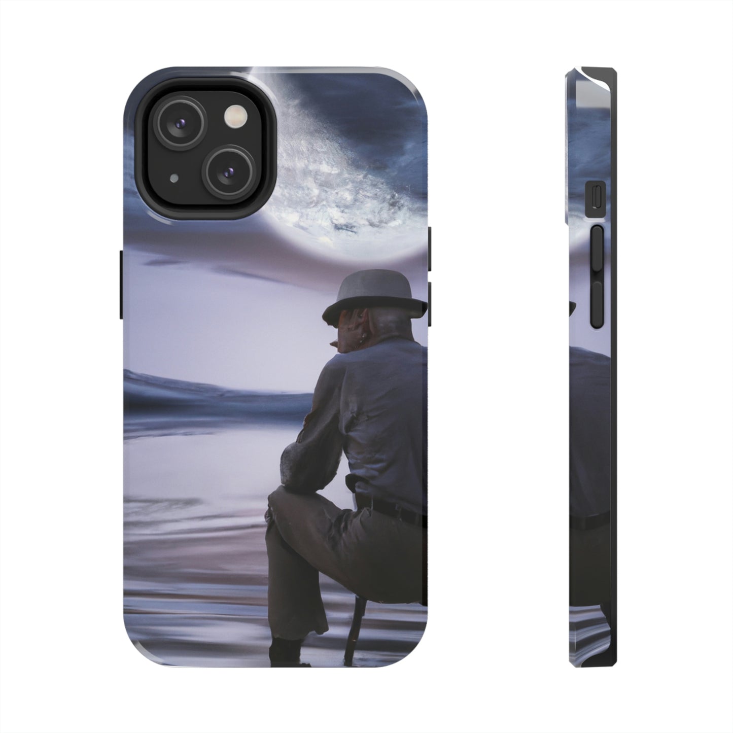 Moonlight Reflections on a Quiet Lake – Die Alien Tough Phone Cases