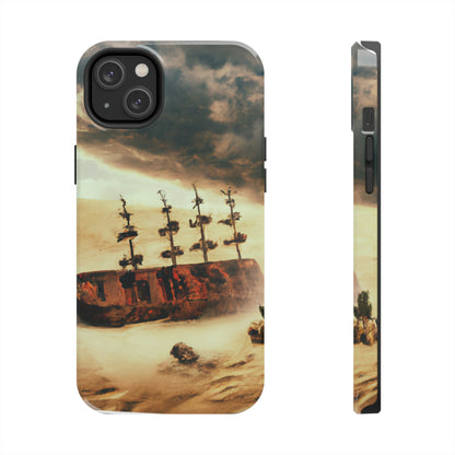 "Lost at Sea: Stranded On A Stormy Desert Island" - The Alien Tough Phone Cases