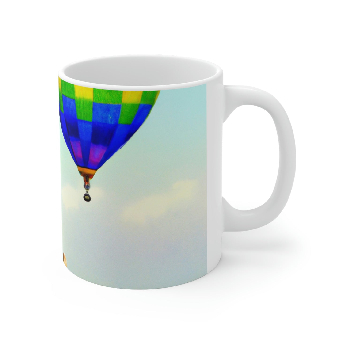 "Finding Stillness in the Sky" - The Alien Ceramic Mug 11 oz