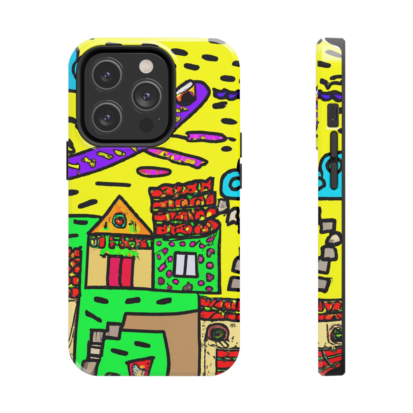 "A Slumbering Village of the Soaring Dragon" - The Alien Tough Phone Cases