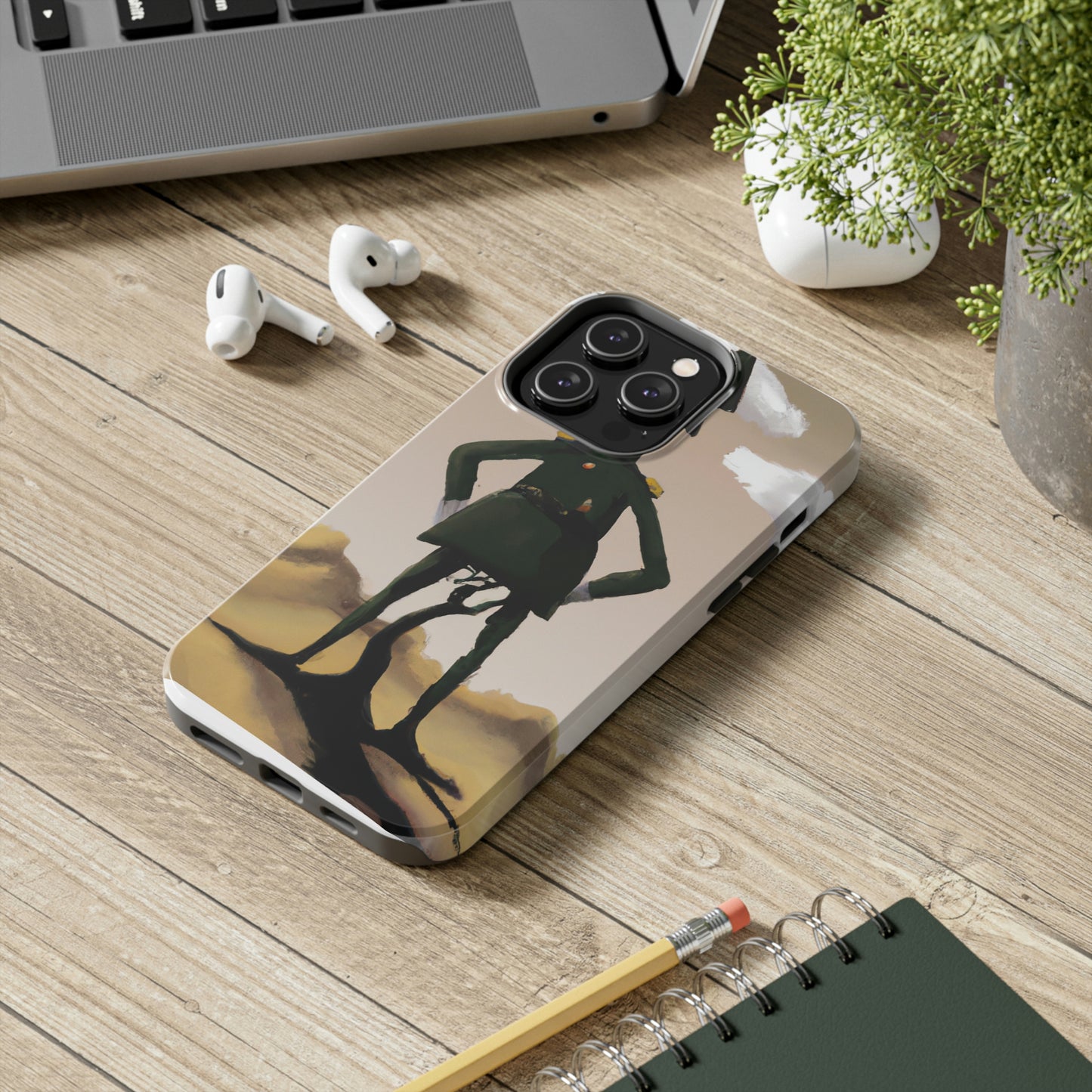 "Courage Against Despair: A Soldier's Triumph" - The Alien Tough Phone Cases