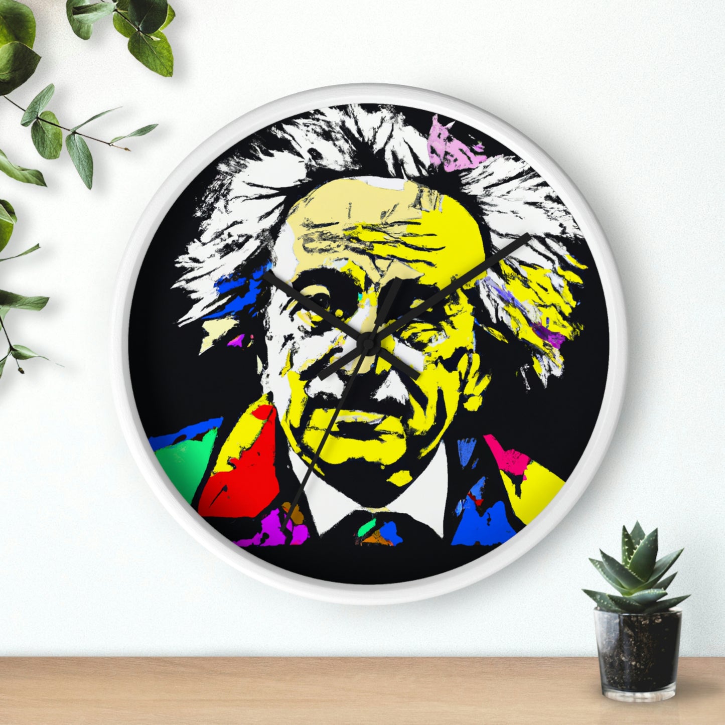 "Albert Einstein: un retrato de arte pop" - El reloj de pared alienígena