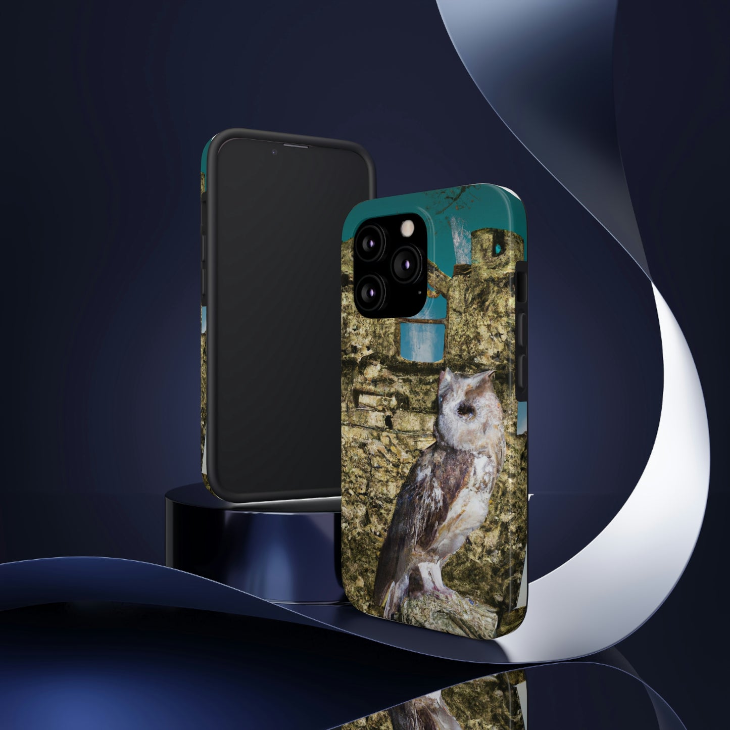 "A Sentinal Among Ruins: An Unstirred Owl's Perch" - The Alien Tough Phone Cases