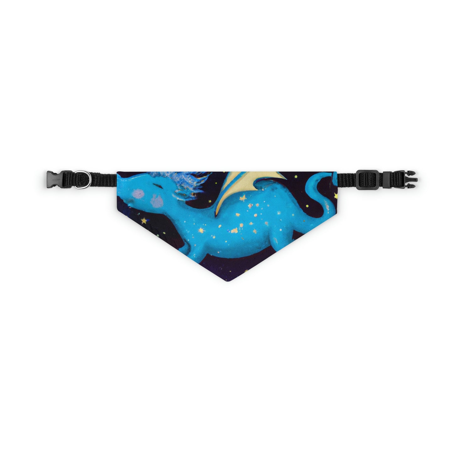 "Drifting Among the Stars: Die Geschichte eines Babydrachen" - Das Alien Pet Bandana Halsband #nft