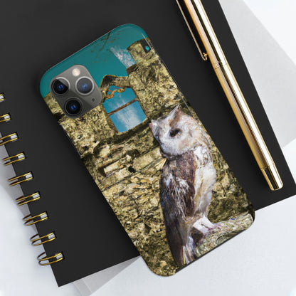 "A Sentinal Among Ruins: An Unstirred Owl's Perch" - The Alien Tough Phone Cases