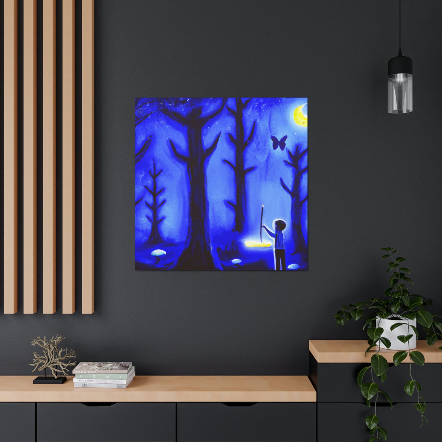 "Un viaje por el bosque iluminado por la luna" - The Alien Canva